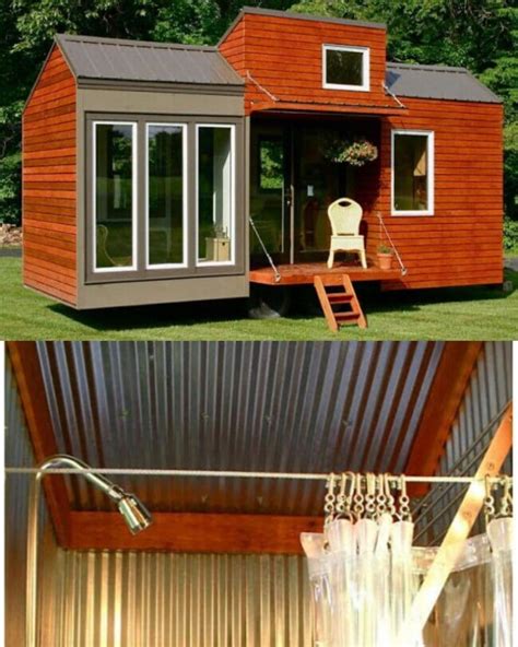 metal blue tiny house|metal tiny houses.